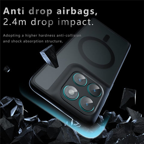 For Motorola Edge 60 5G / 60 Fusion 5G Magnetic Case TPU + PC Matte Skin Touch Phone Cover