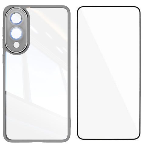WANLONFENG For Samsung Galaxy S25 Edge TPU Case  Shockproof Clear Phone Cover with Tempered Glass Film