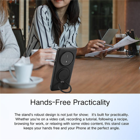 VILI TCY for Huawei Mate 70 Pro Magnetic Phone Case with Rotary Kickstand PC TPU Back Cover