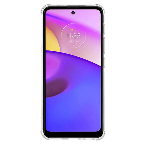 KALEBOL For Motorola Moto E40 Case 1.5mm TPU Transparent Anti-Drop Phone Cover