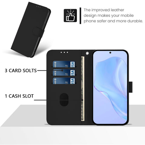 For Oppo K13 5G Case Solid Color Wallet Leather Phone Cover with Strap