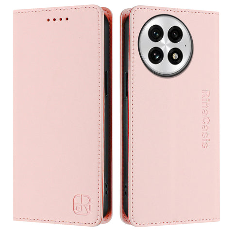 For OnePlus 13 Leather Case RINACASIS RC01 Phone Cover with RFID Blocking Wallet Stand