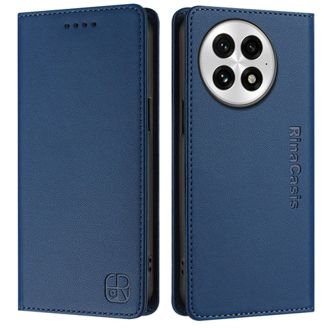 For OnePlus 13 Leather Case RINACASIS RC01 Phone Cover with RFID Blocking Wallet Stand