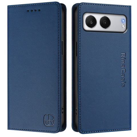 For OnePlus Nord 4 Leather Case RINACASIS RC01 Phone Cover with RFID Blocking Wallet Stand
