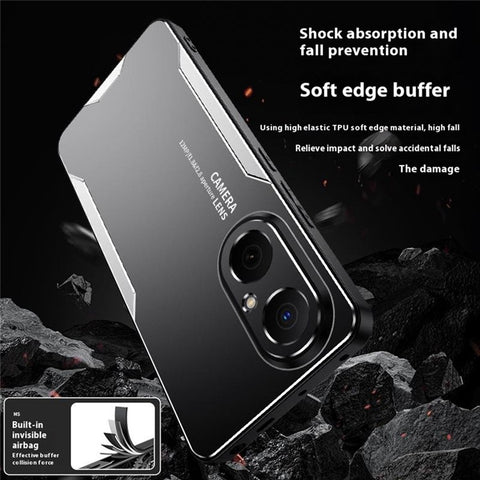 For Huawei Enjoy 80 Phone Case Aluminium Alloy TPU PC Back Cover