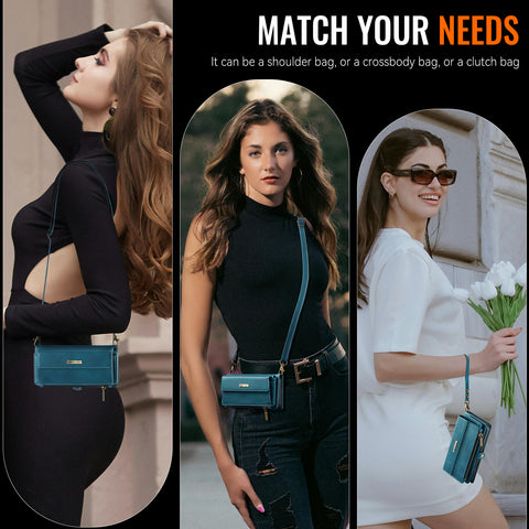 For Samsung Galaxy S21 Ultra 5G Case CASEME C39 RFID Blocking Zipper Wallet Stand Leather Cover with Strap