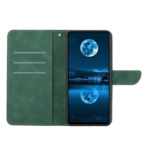 For Infinix Note 50 Pro+ 5G Case Skin Touch Lines Imprinted PU Leather Flip Phone Cover