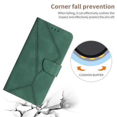 For Infinix Note 50 Pro+ 5G Case Skin Touch Lines Imprinted PU Leather Flip Phone Cover