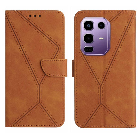 For Infinix Note 50 Pro+ 5G Case Skin Touch Lines Imprinted PU Leather Flip Phone Cover