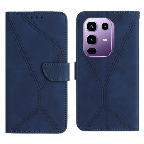 For Infinix Note 50 Pro+ 5G Case Skin Touch Lines Imprinted PU Leather Flip Phone Cover