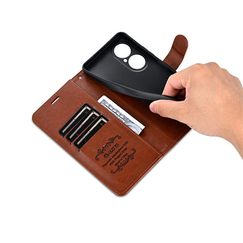 AZNS For Huawei Enjoy 80 Case Anti-Scratch PU Leather Stand Wallet Phone Cover