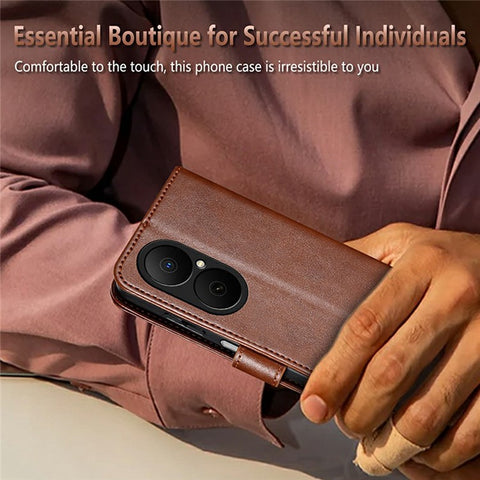 AZNS For Huawei Enjoy 80 Case Anti-Scratch PU Leather Stand Wallet Phone Cover