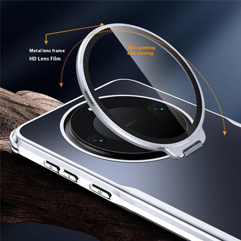 For Huawei Mate 60 Pro+  /  60 Pro Phone Case Shockproof TPU PC Back Cover with Lens Kickstand