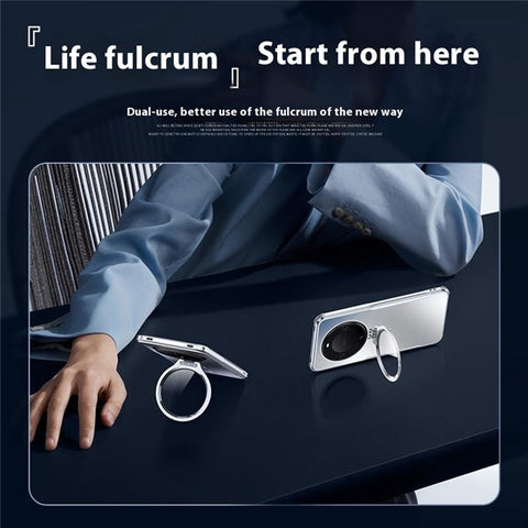 For Huawei Mate 60 Pro+  /  60 Pro Phone Case Shockproof TPU PC Back Cover with Lens Kickstand