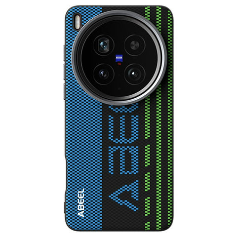 ABEEL For vivo X200 Ultra 5G Magnetic Case Micro-Embossing 6D Printed PC TPU Aluminum Alloy Leather Phone Cover