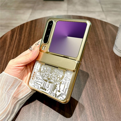 For Huawei Pura X Case Mechanical Legend Electroplating PC Phone Cover