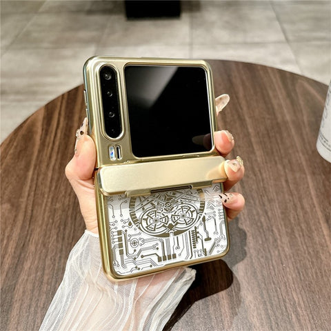 For Huawei Pura X Case Mechanical Legend Electroplating PC Phone Cover