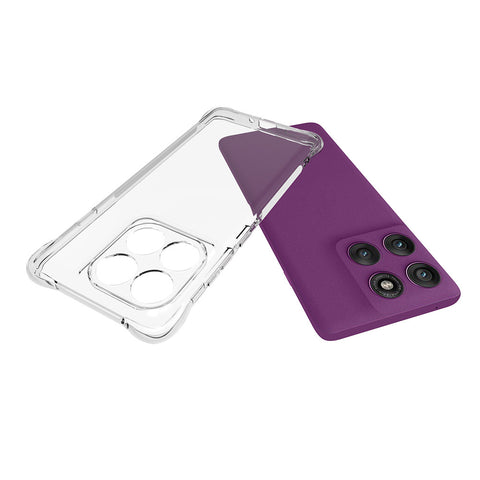 WANLONFENG For Motorola Edge 60 Pro 5G Case  WL Series 2.0mm TPU Phone Cover with Tempered Glass Film