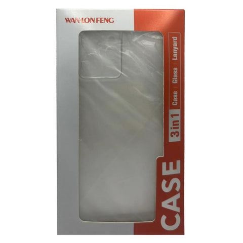 WANLONFENG For Motorola Edge 60 Pro 5G Case  WL Series 2.0mm TPU Phone Cover with Tempered Glass Film