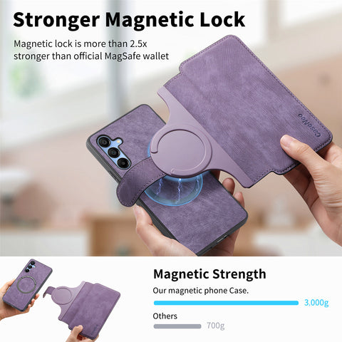 CASENEO For Oppo Reno13 F 5G (Reno 13 FS 5G) / 4G Magnetic Case  Detachable Leather Phone Wallet Cover