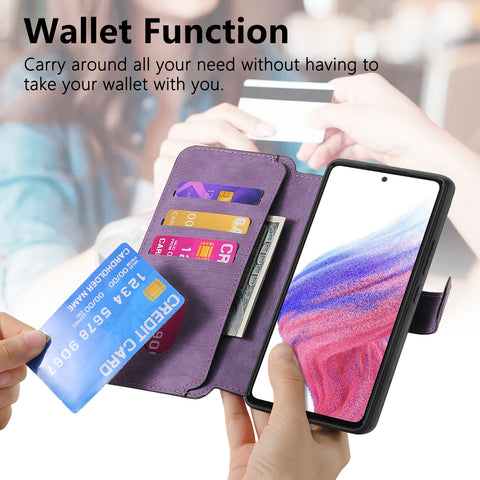 CASENEO For Oppo Reno13 F 5G (Reno 13 FS 5G) / 4G Magnetic Case  Detachable Leather Phone Wallet Cover