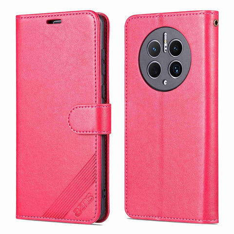 AZNS Flip Wallet Case for Huawei Mate 50 Pro 4G, Full Protection PU Leather Magnetic Closure Anti-scratch Phone Cover with Viewing Stand