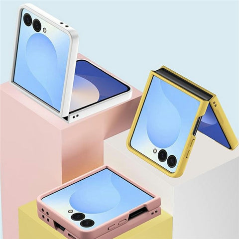For Samsung Galaxy Z Flip7 5G Case Skin-Touch Texture Hard PC Folding Phone Cover