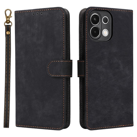 For Oppo K13 5G / 13x / K12s Case Wallet RFID Blocking PU Leather Phone Cover Stand with Strap