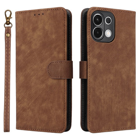 For Oppo K13 5G / 13x / K12s Case Wallet RFID Blocking PU Leather Phone Cover Stand with Strap