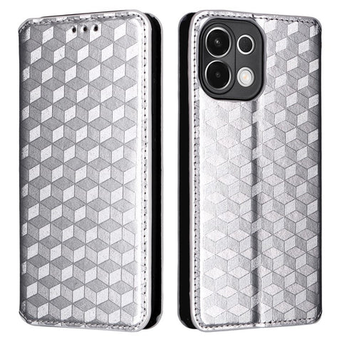 For Oppo K13 5G / K13x / K12s Case Wallet Rhombus Imprinted Leather Phone Cover