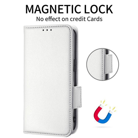 For Huawei Enjoy 80 Case with Wrist Strap Litchi Texture PU Leather Wallet Phone Cover