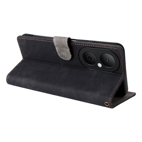 For Huawei Enjoy 80 Case Wallet RFID Blocking PU Leather Phone Cover Stand with Strap