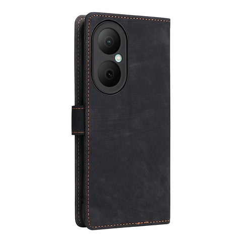 For Huawei Enjoy 80 Case Wallet RFID Blocking PU Leather Phone Cover Stand with Strap