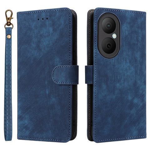 For Huawei Enjoy 80 Case Wallet RFID Blocking PU Leather Phone Cover Stand with Strap
