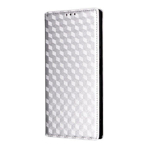 For Huawei Enjoy 80 Case Wallet Rhombus Imprinted Leather Phone Cover