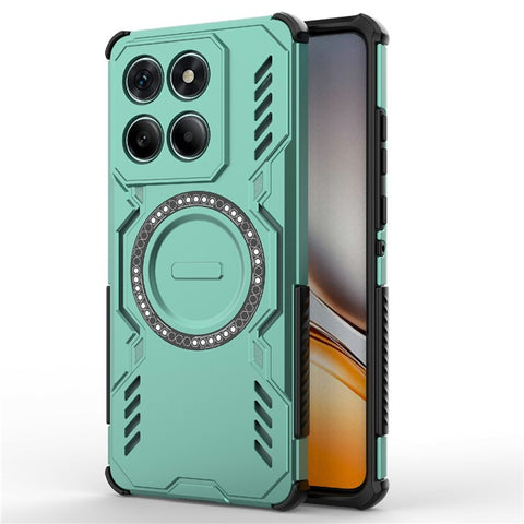 For Motorola Edge 60 Fusion 5G  /  Edge 60 5G Magnetic Case Butterfly Armor Hollow Heat Dissipation PC + TPU Phone Cover