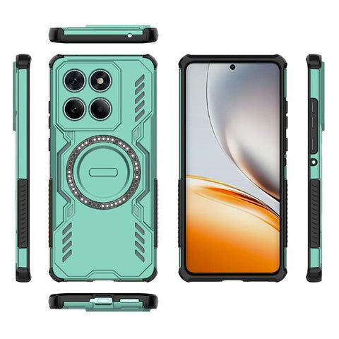 For Motorola Edge 60 Fusion 5G  /  Edge 60 5G Magnetic Case Butterfly Armor Hollow Heat Dissipation PC + TPU Phone Cover