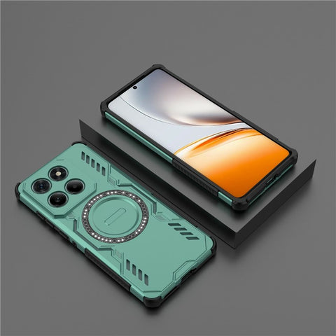 For Motorola Edge 60 Fusion 5G  /  Edge 60 5G Magnetic Case Butterfly Armor Hollow Heat Dissipation PC + TPU Phone Cover