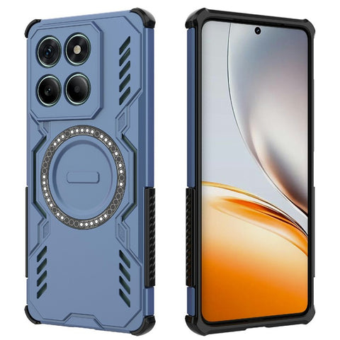 For Motorola Edge 60 Fusion 5G  /  Edge 60 5G Magnetic Case Butterfly Armor Hollow Heat Dissipation PC + TPU Phone Cover