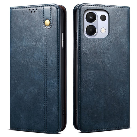 For Oppo K13 5G / K12s Case Crazy Horse Texture Waxy Leather Wallet Stand Phone Cover