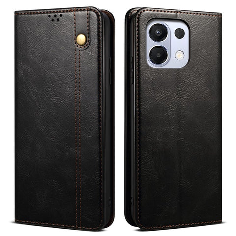 For Oppo K13 5G / K12s Case Crazy Horse Texture Waxy Leather Wallet Stand Phone Cover