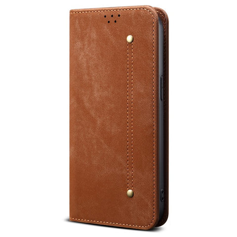 For Oppo K13 5G / K12s Case Jeans Cloth Texture Anti-Scratch Leather Stand Phone Cover