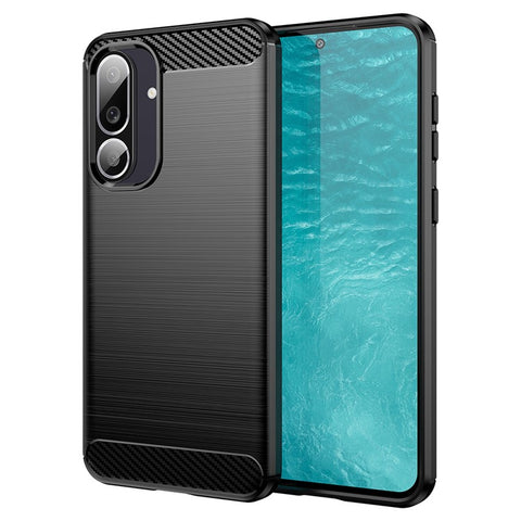 For Samsung Galaxy M56 5G / F56 5G Case Protective Phone Cover Carbon Fiber Texture Brushed
