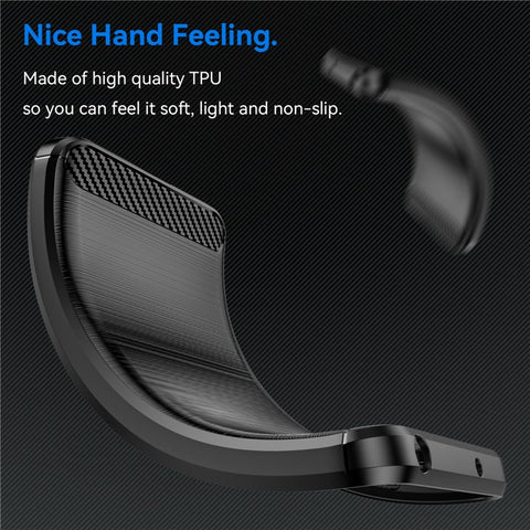 For Samsung Galaxy M56 5G / F56 5G Case Protective Phone Cover Carbon Fiber Texture Brushed