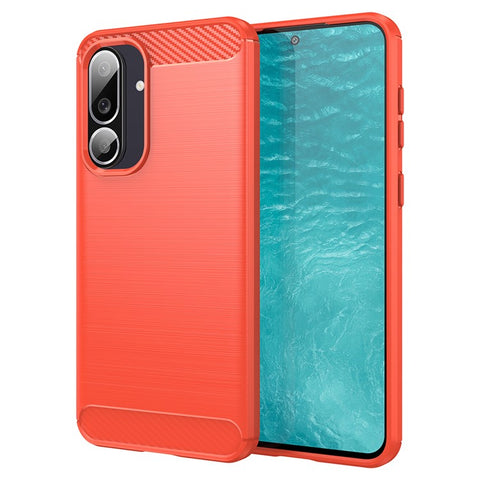 For Samsung Galaxy M56 5G / F56 5G Case Protective Phone Cover Carbon Fiber Texture Brushed