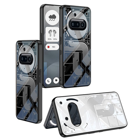 GKK For Nothing Phone (3a) Case Creative Pattern PC + TPU Skin Touch AG Phone Back Cover