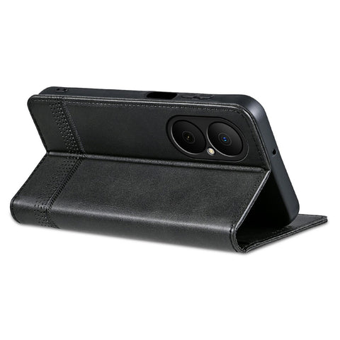 AZNS For Huawei Enjoy 80 Case Cowhide Texture PU Leather Wallet Phone Cover