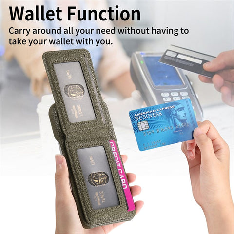 For Samsung Galaxy A06 4G / 5G Case RFID Blocking Card Holder Litchi Texture Leather Back Cover