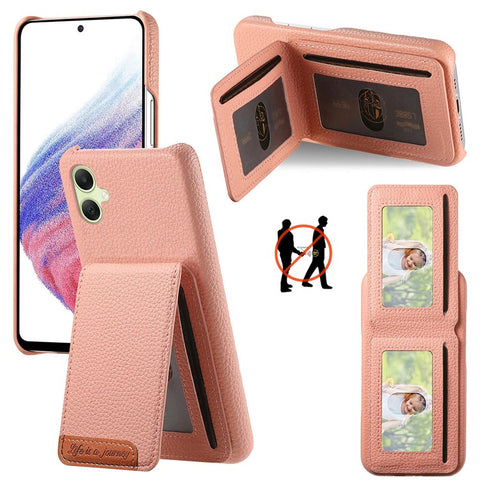 For Samsung Galaxy A06 4G / 5G Case RFID Blocking Card Holder Litchi Texture Leather Back Cover