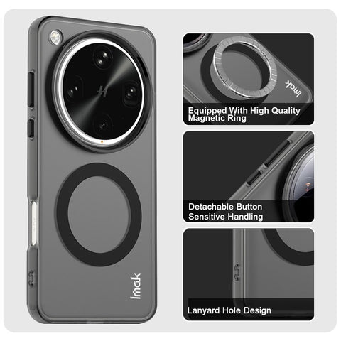 IMAK For Oppo Find X8 Ultra 5G Magnetic Case Candy Color Anti Drop TPU + PET Back Cover